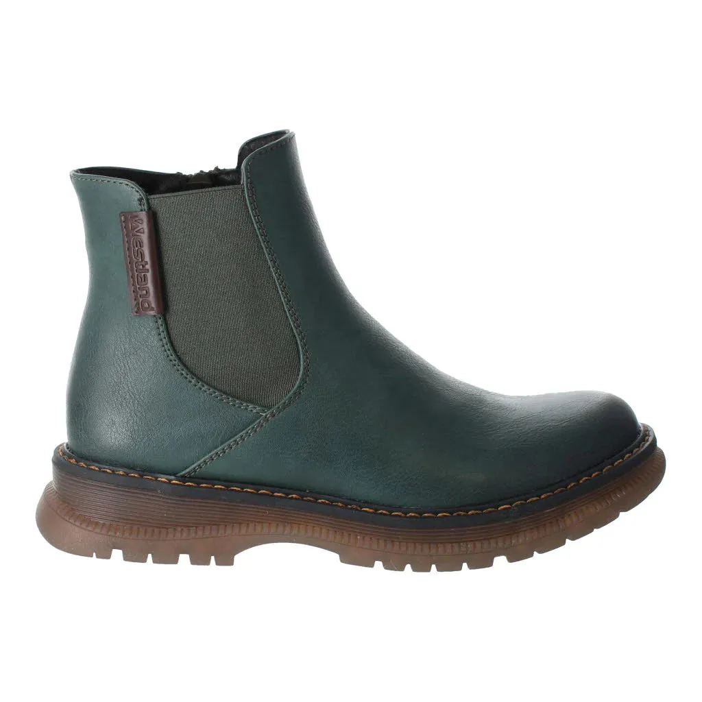 Westland By Josef Seibel Peyton 02 Green Ladies Comfort Ankle Boot