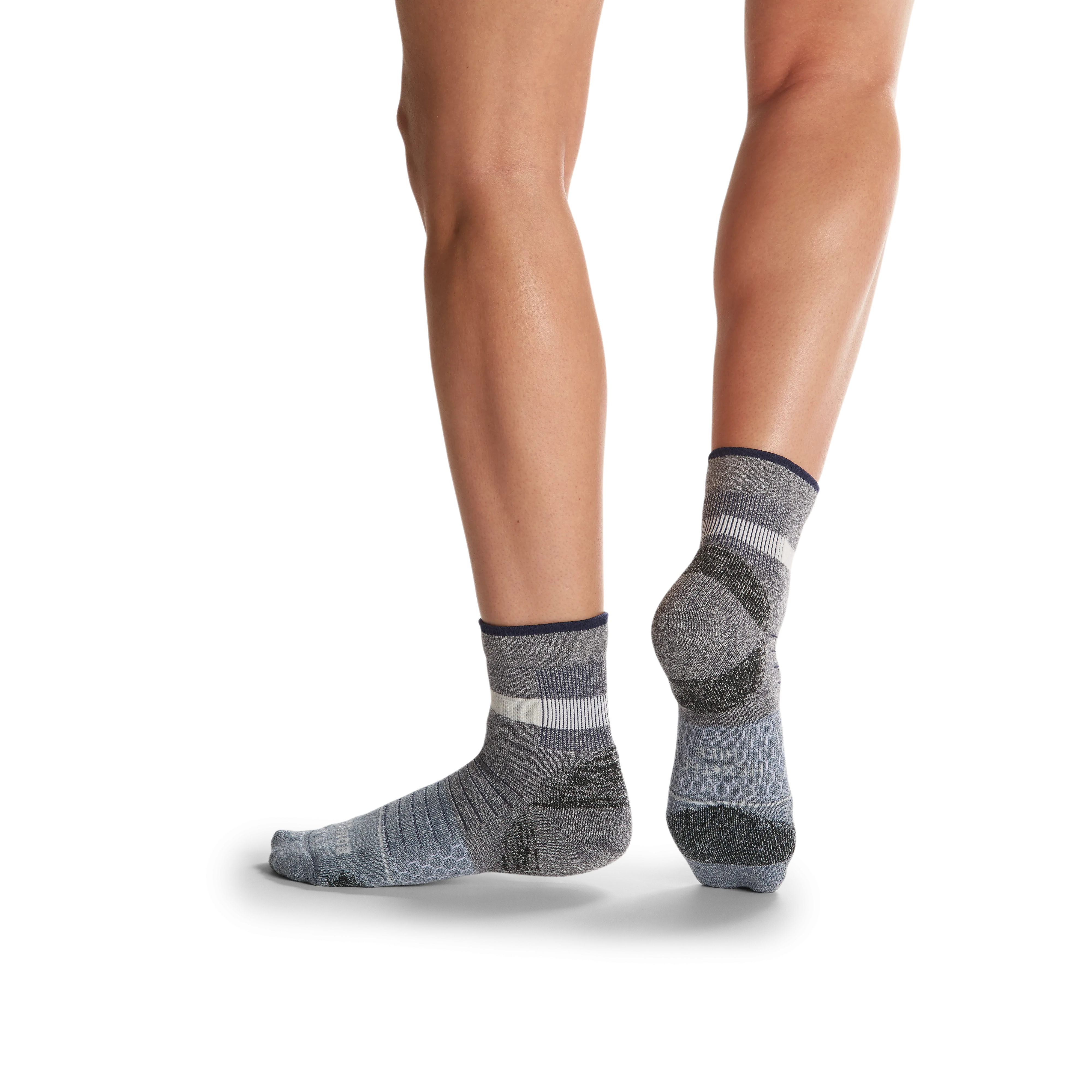 Women's Merino Wool Blend Hiking Quarter Socks