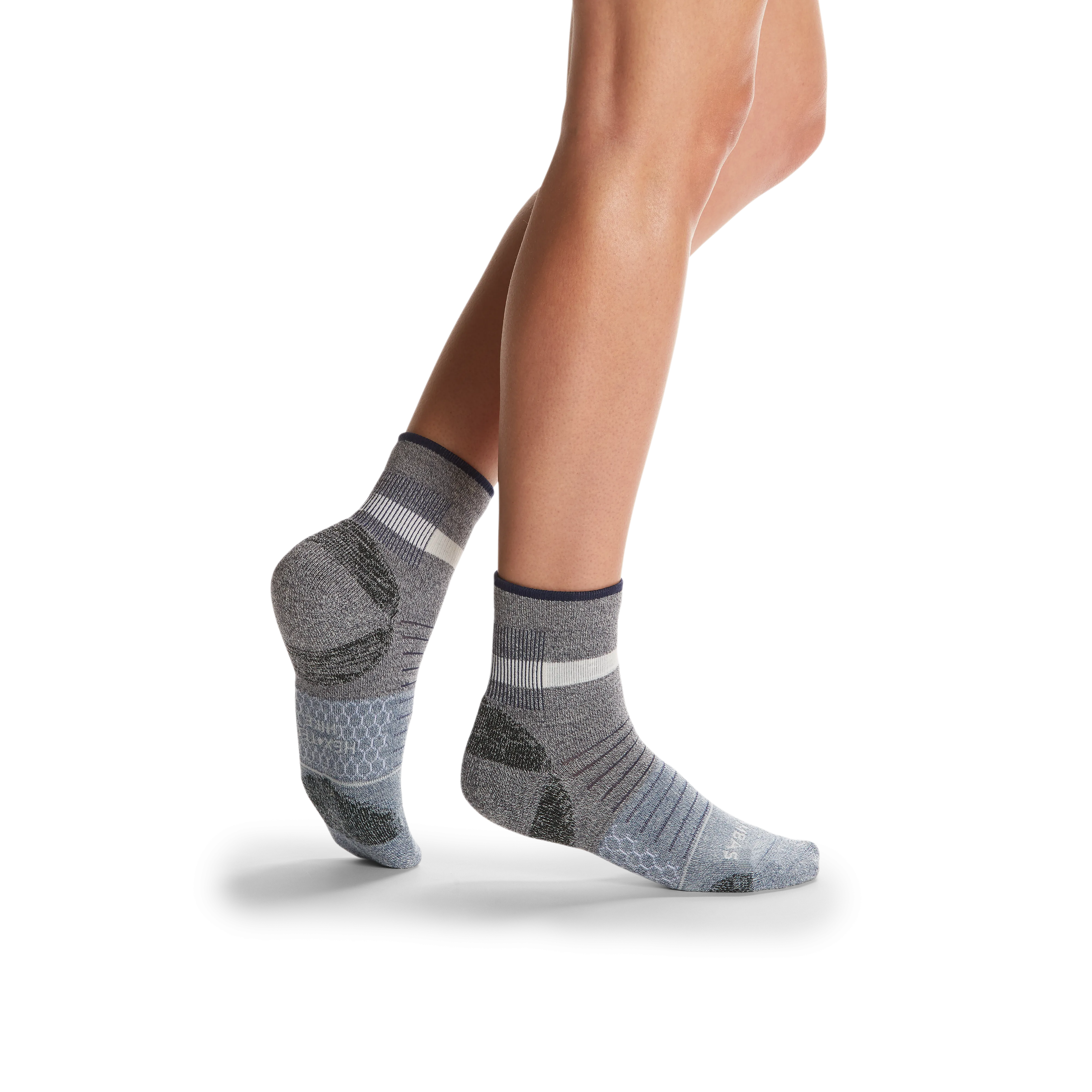 Women's Merino Wool Blend Hiking Quarter Socks